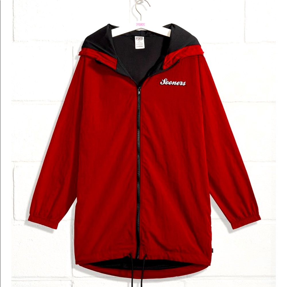 OU Raincoat Victoria’s Secret PINK Brand New With Tags Small High Low Fit